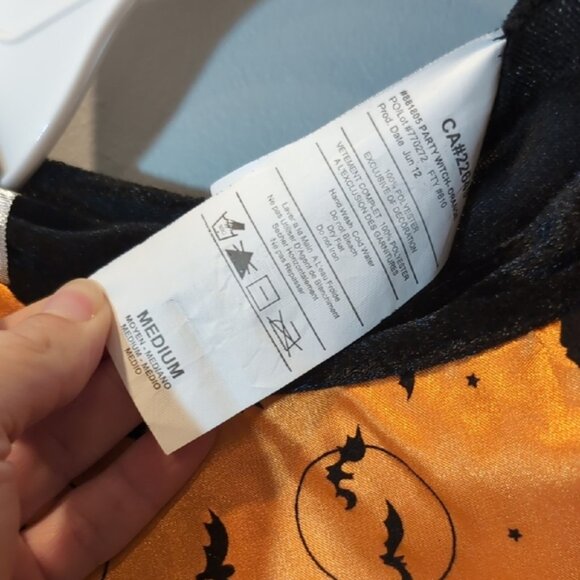 3/$20 Rubie's Halloween Witch Costume Long Flare Sleeve Dress Tulle Party - Picture 9 of 15